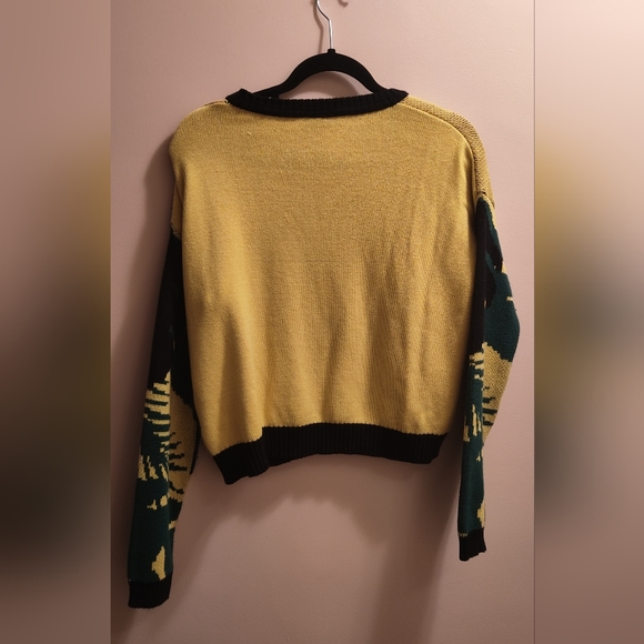 Topshop "tropical parrot" cropped sweater - Picture 4 of 5